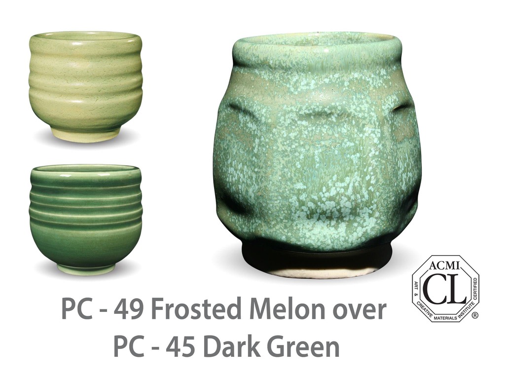 PC-49 Frosted Melon высокотемпературная глазурь Amaco