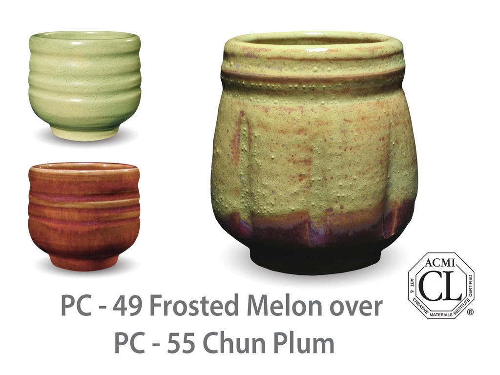 PC-49 Frosted Melon высокотемпературная глазурь Amaco