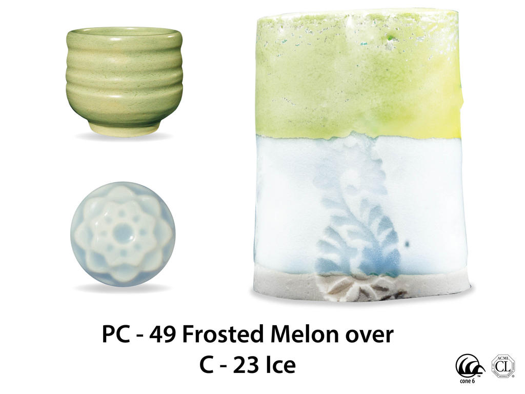 PC-49 Frosted Melon высокотемпературная глазурь Amaco