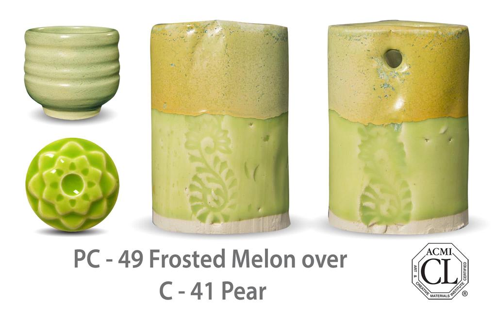 PC-49 Frosted Melon высокотемпературная глазурь Amaco