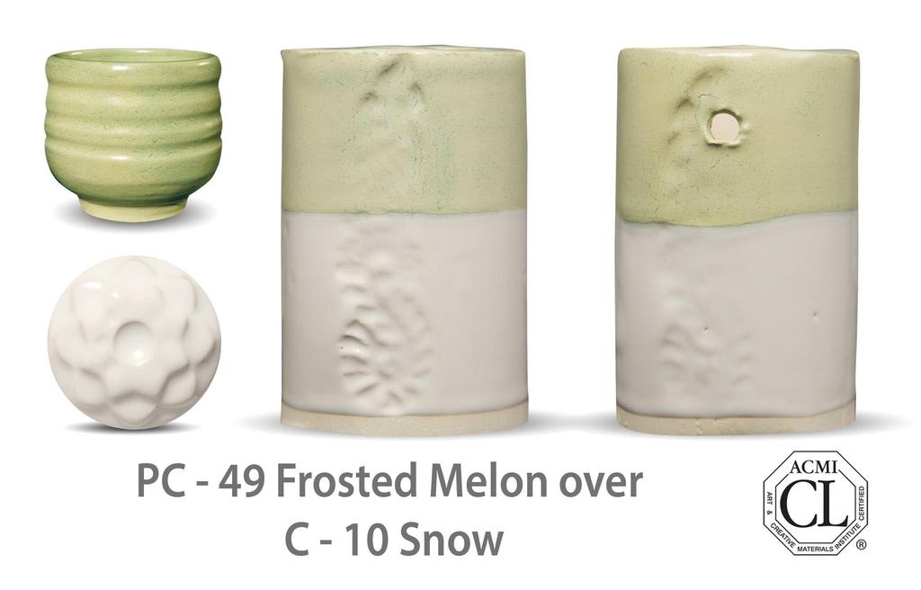 PC-49 Frosted Melon высокотемпературная глазурь Amaco