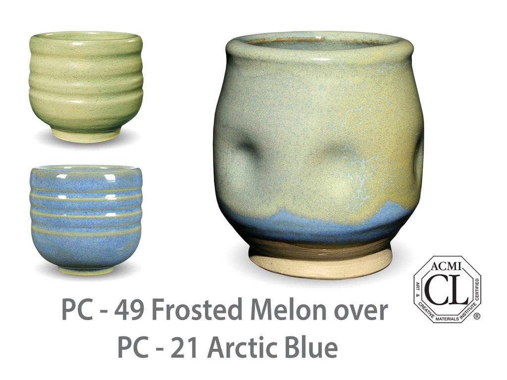 PC-49 Frosted Melon высокотемпературная глазурь Amaco