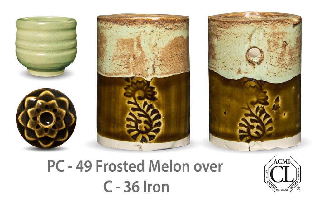 PC-49 Frosted Melon высокотемпературная глазурь Amaco