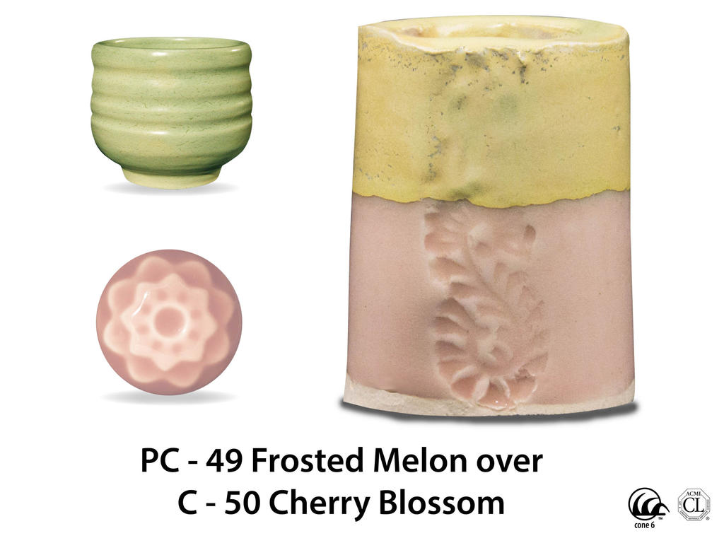 PC-49 Frosted Melon высокотемпературная глазурь Amaco