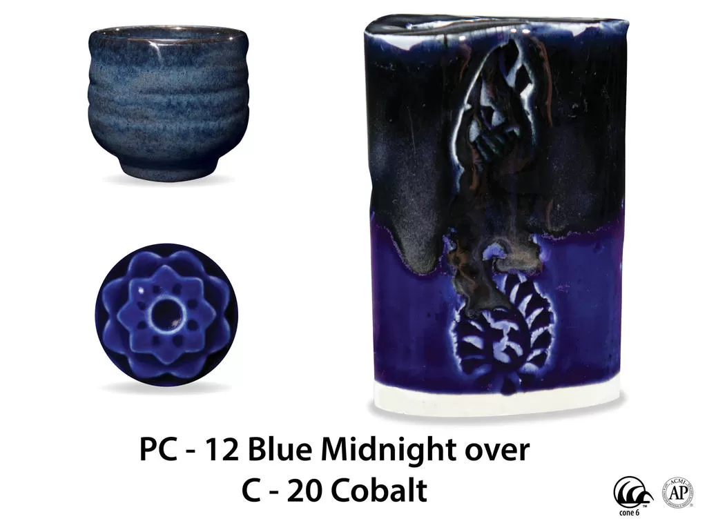 PC-12 Blue Midnight высокотемпературная глазурь Amaco
