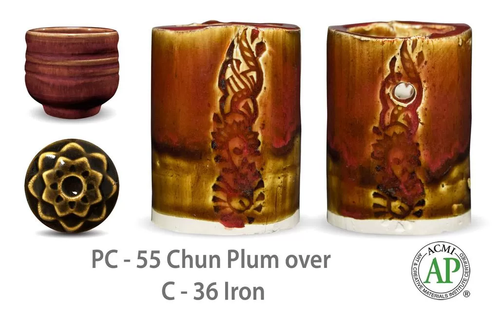 PC-55 Chun Plum высокотемпературная глазурь Amaco
