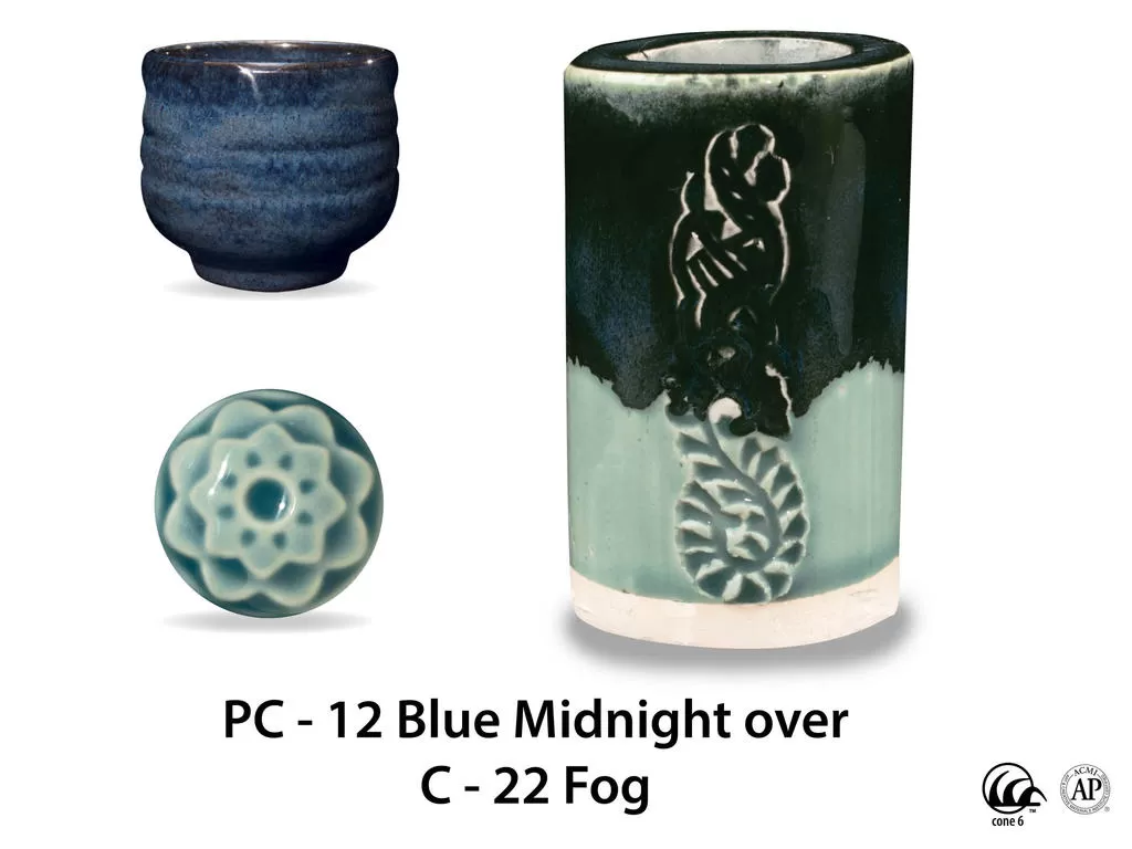 PC-12 Blue Midnight высокотемпературная глазурь Amaco