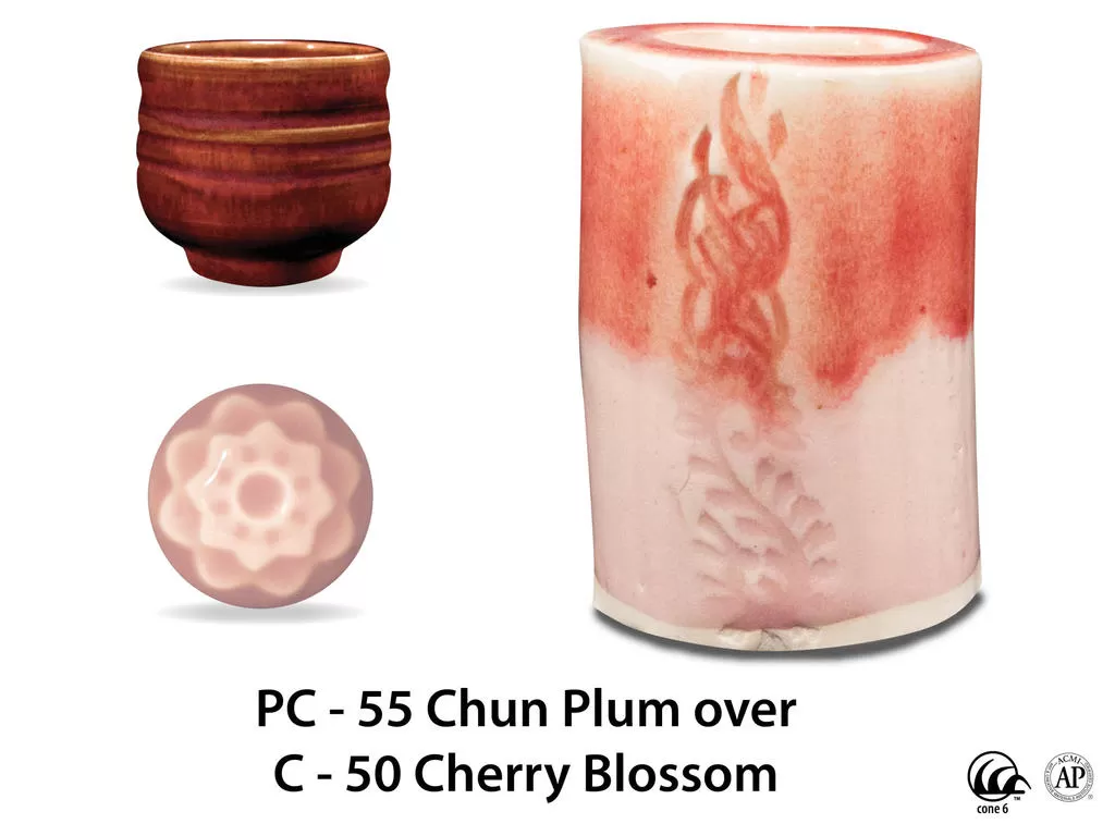 PC-55 Chun Plum высокотемпературная глазурь Amaco