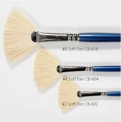 CB618P 8 Soft Fan Кисть веерная Mayco