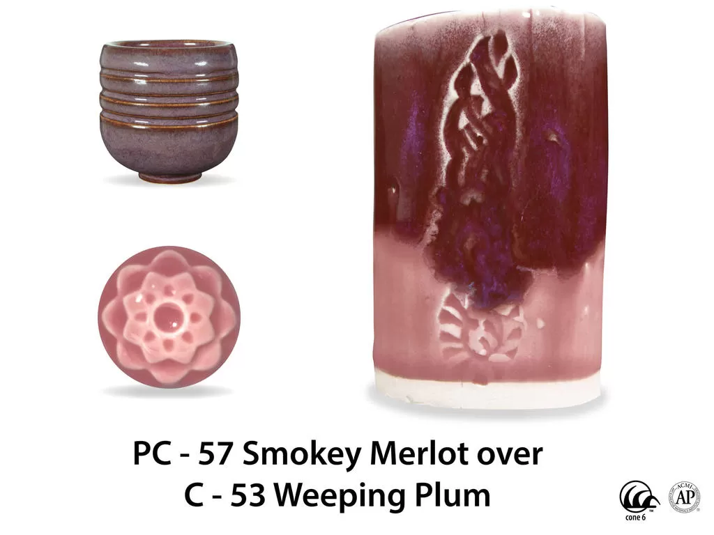 PC-57 Smokey Merlot высокотемпературная глазурь Amaco