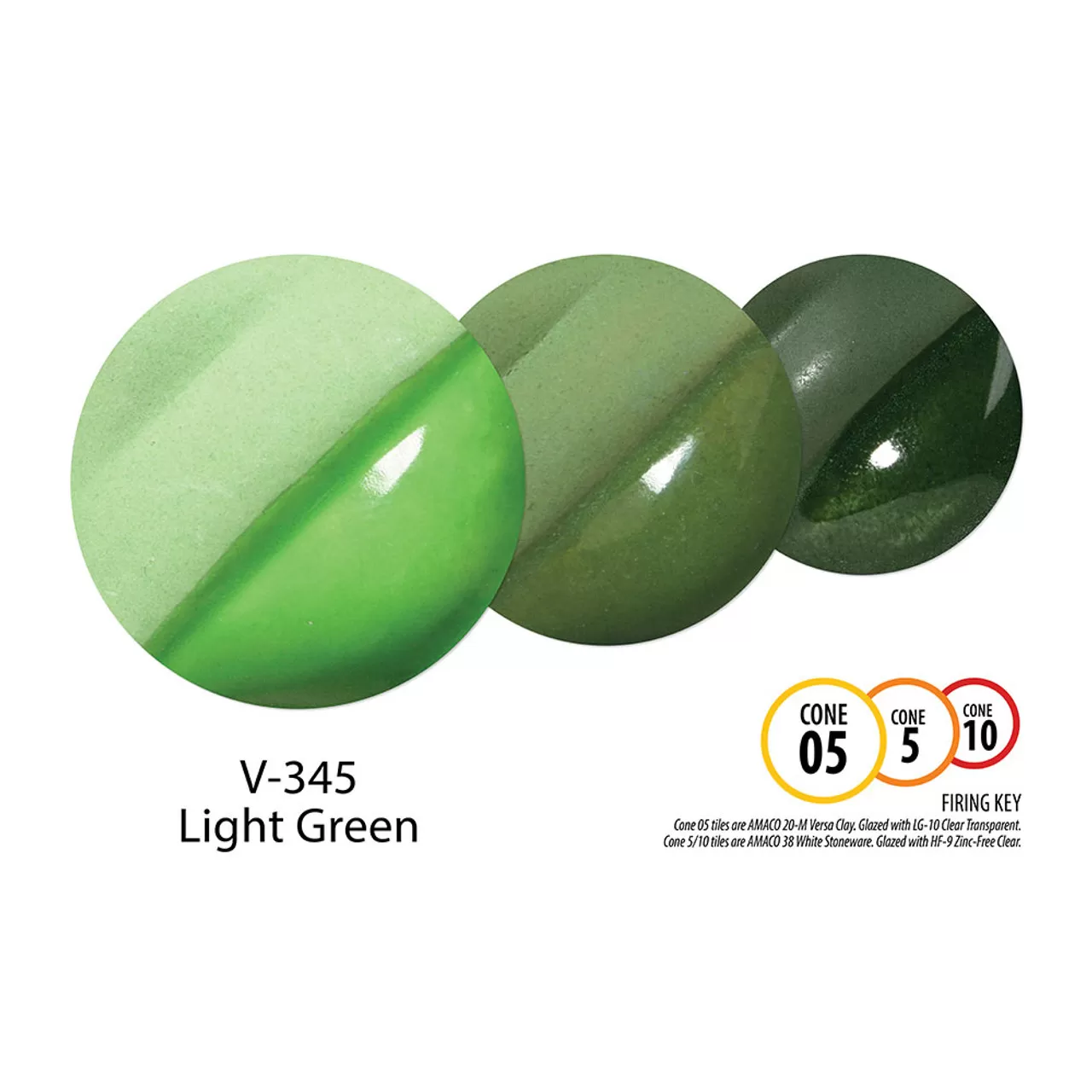 V-345 Light Green подглазурная краска Amaco