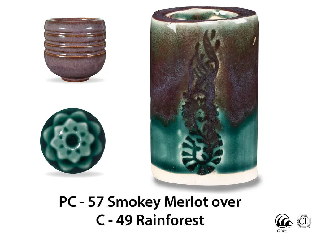 PC-57 Smokey Merlot высокотемпературная глазурь Amaco