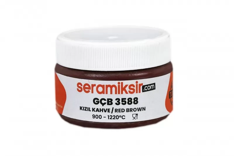 GCB 3588 Красно коричневая подглазурная краска Seramiksir
