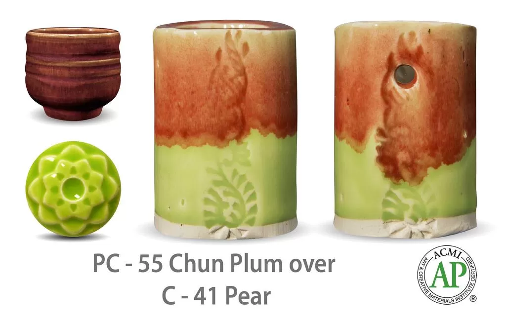 PC-55 Chun Plum высокотемпературная глазурь Amaco