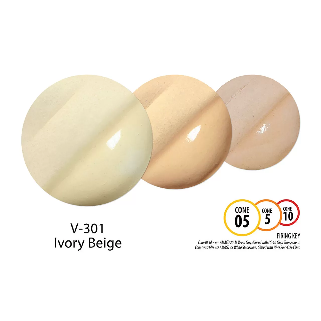 V-301 Ivory Beige подглазурная краска Amaco