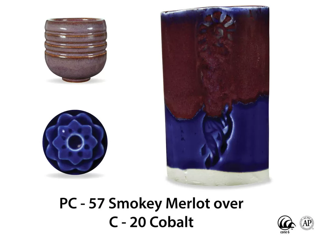 PC-57 Smokey Merlot высокотемпературная глазурь Amaco