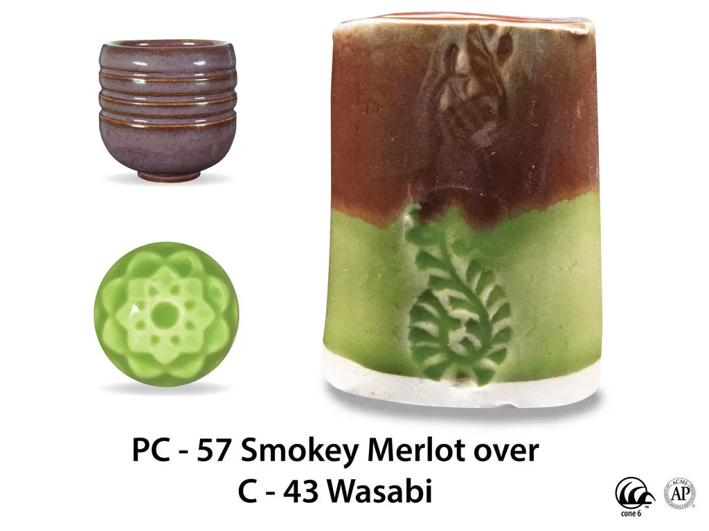 PC-57 Smokey Merlot высокотемпературная глазурь Amaco