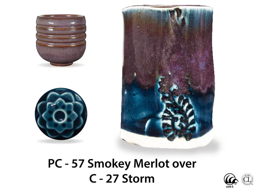 PC-57 Smokey Merlot высокотемпературная глазурь Amaco